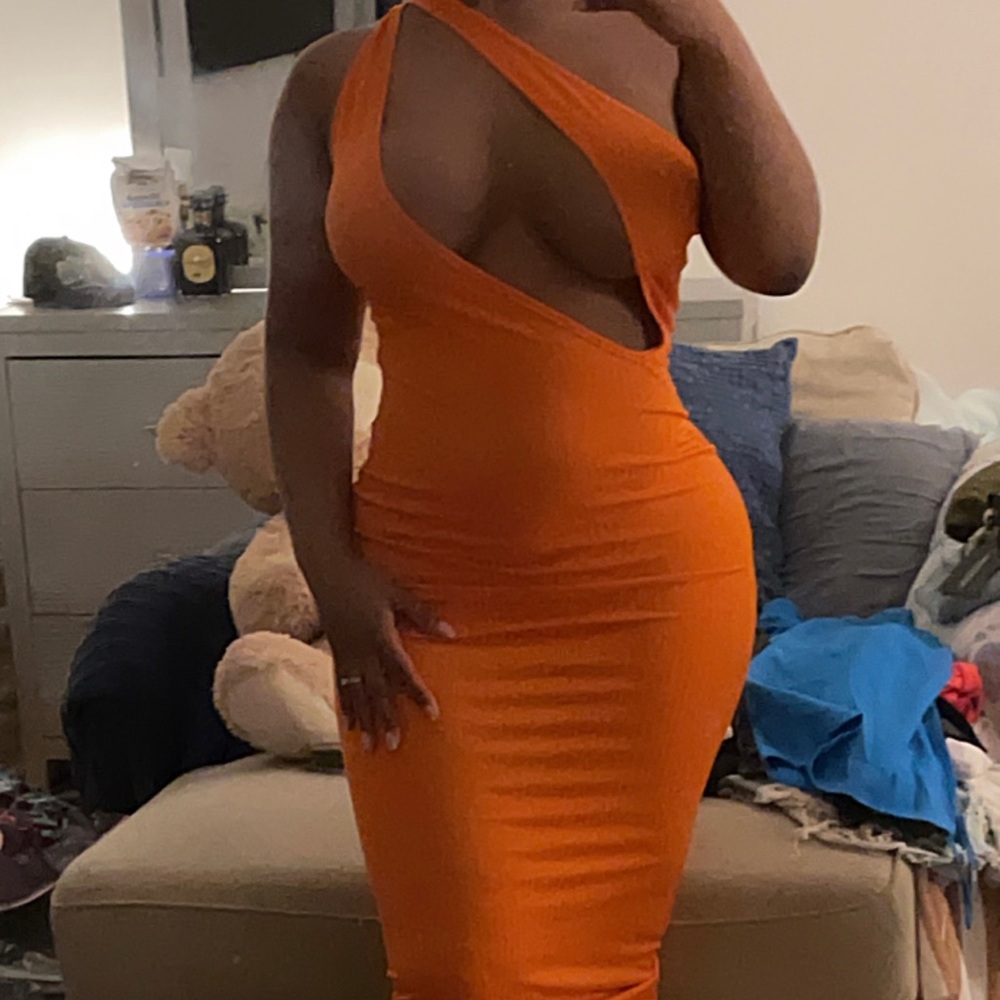 Sexy orange dress